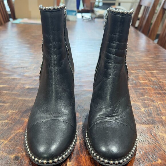 ZADIG & VOLTAIRE Leather Studded Accents Boots - Picture 2 of 10